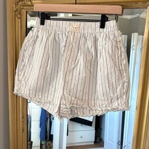 We The Free White and Blue Striped Boxer Shorts